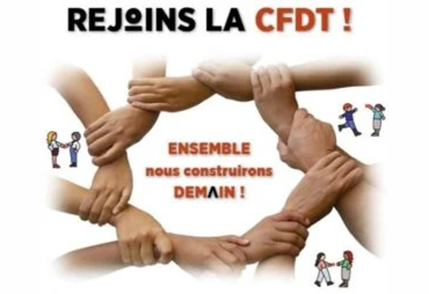 Image "rejoins la CFDT, mains entrelacées