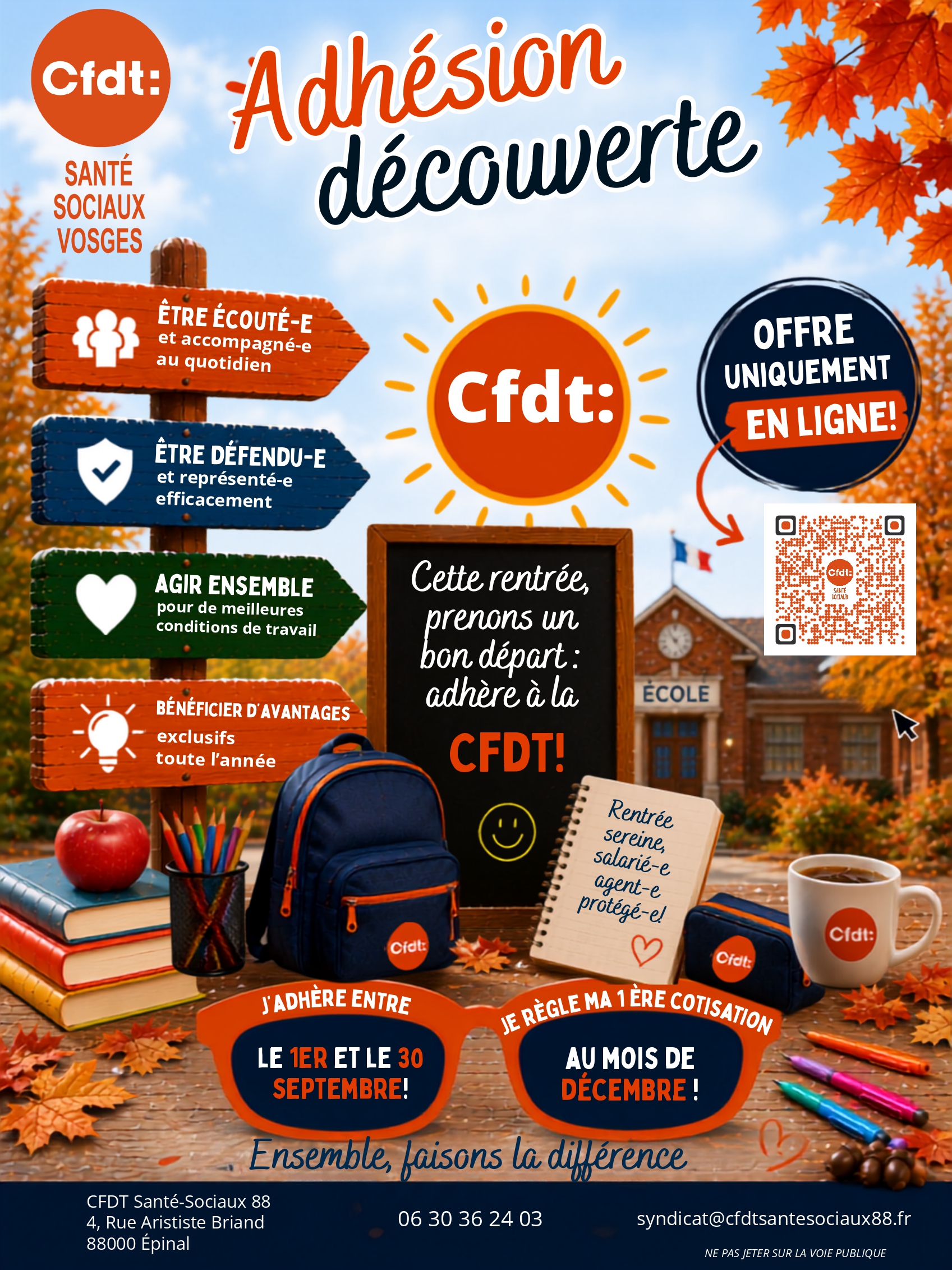 Affiche adhésion découverte septembre 2026